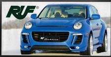 RUF Dakara 2009 Multilingual Foldout Sales Brochure Porsche Cayenne
