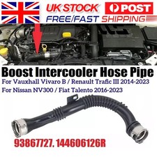 Turbo Boost Intercooler Hose For Vauxhall Vivaro B Renault Trafic 144606126R UK