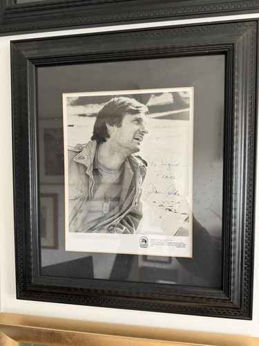 Signed and framed alan - framed,