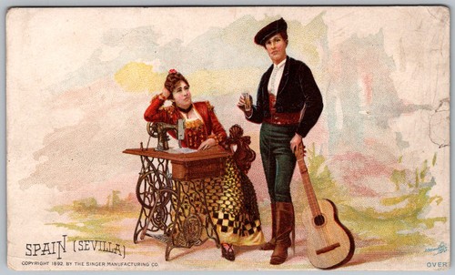Antique postcard singer - postcard,