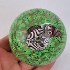 Vintage Murano? Paul Ysart Style Art Glass Paperweight With Lampwork Snake