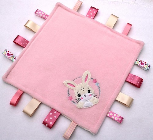 Personalised bunny taggy - personalised,