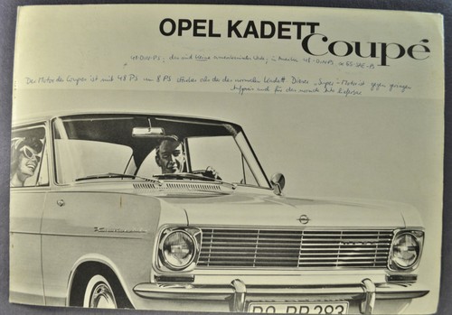 1964 opel kadett coupe - 1964,
