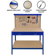 Blue Workbench Pegboard Drawer