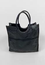 Vintage black leather - 80's,