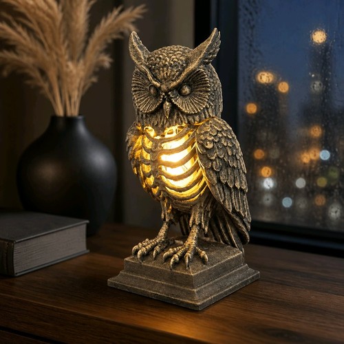 Gothic owl with - owl, open