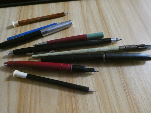 Bundle vintage ink - pens, &