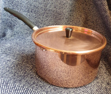 COPPER SAUCEPAN WITH LID 17 CM