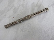 Vintage Travel dip pen and propelling pencil combination Unusual square shape.