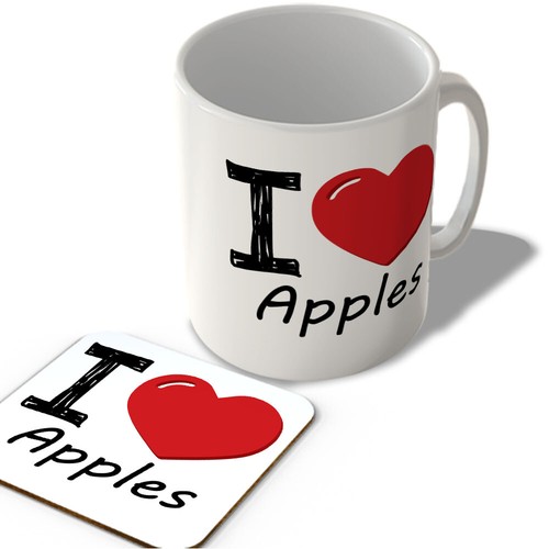 Love apples mug and - apples,
