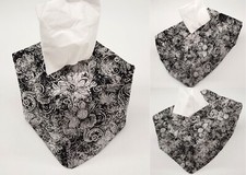 Floral garden tissue box - garden,