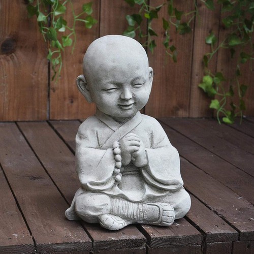 Small monk buddha garden - small,