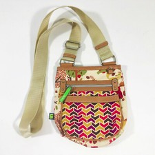 Lily Bloom Fox and Owl Cross Body Messenger Bag 6.5 x 7.5 x 2 inches