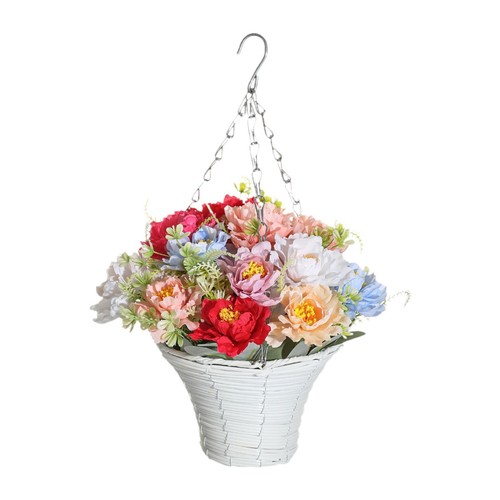 Artificial hanging basket - basket, with