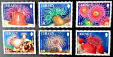 Jersey 2010 Jersey Marine Life Series 8 Sea Anemones MNH Mint