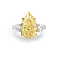 Intense Yellow 5 Carat Pear