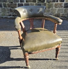 Newly reupholstered oak - newly,
