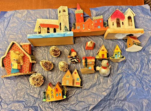 Mixed vtg christmas - vtg, putz
