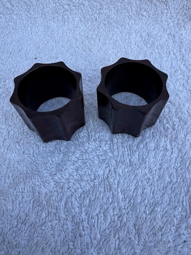 Bakelite napkin rings brown - napkin,