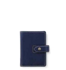 Malden Mini Leather Organiser Navy 025819