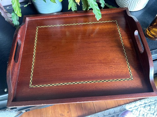 Antique rectangular butlers - antique,
