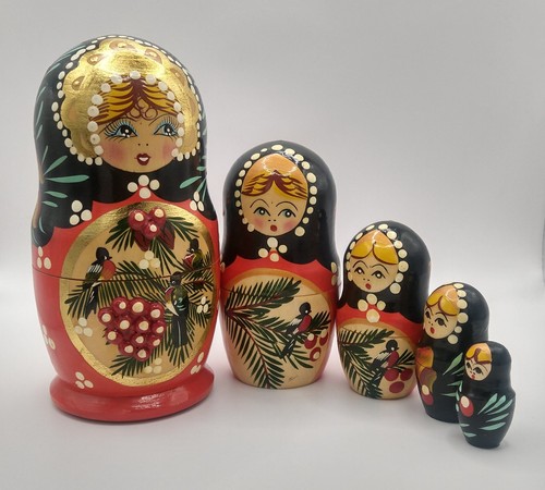 Russian doll wooden red - russian,
