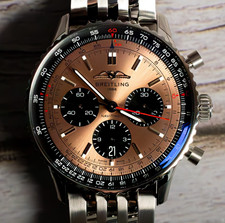 UNWORN 2025 Breitling Navitimer B01 Chronograph 43 Copper Dial AB0138241K1A1