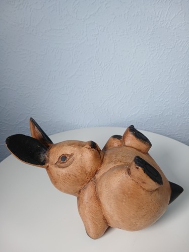 Vintage wooden rabbit - rabbit, on