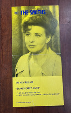 The Smiths 1985 'Shakespeare's Sister' Rough Trade, Cartel Poster, Pat Phoenix