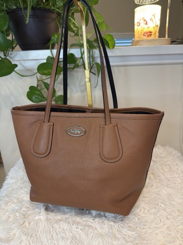 Coach brown leather taxi tote - coach,