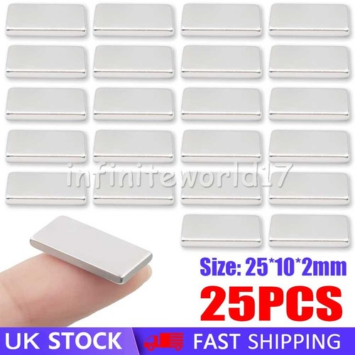 25pcs strong magnets 25x10x2mm - 25pcs,