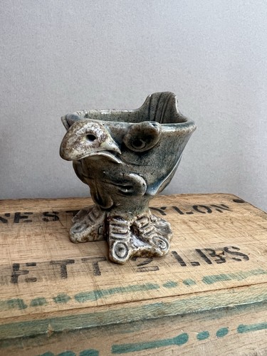 Vintage grotesque bird - vintage,