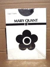 Mary Quant Climbing Wall Flower Seam Tights - One Size - Black - New
