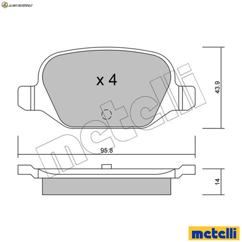 Brake pad set - brake,