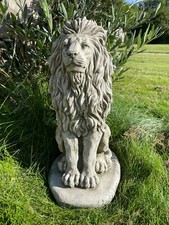 Upright lion statue - upright,