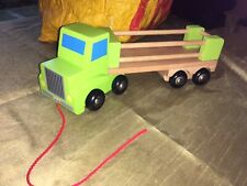 WOODEN CATTLE LORRY TRUCK TOY NEVER PLAYED WITH