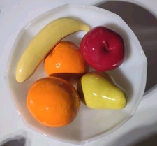 Vtg Realistic Fruit Full Sz