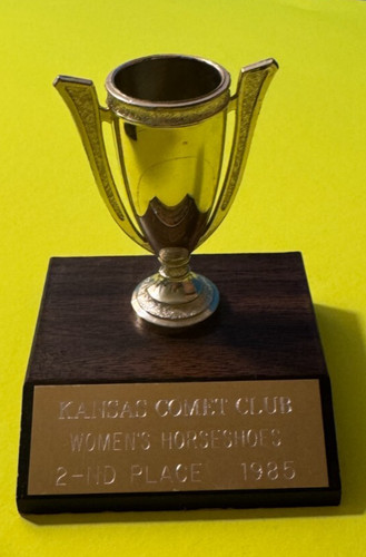 Small cup trophys with - trophys, wood