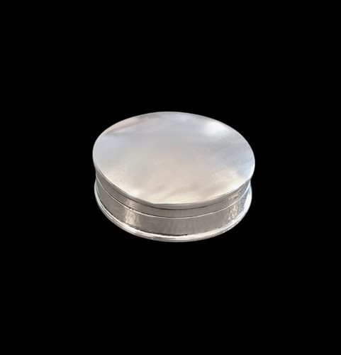 Sterling silver pill oval - silver,
