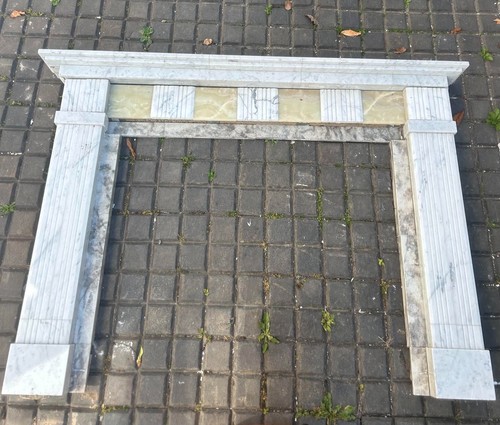 Original marble fire surround - marble,