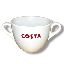COSTA COFFEE Large Cup Double Handle Mug - White 