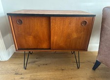 Mid Century Retro Teak Record LP Vinyl Cabinet Sideboard