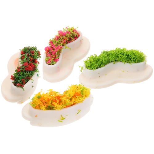 4pcs miniature park benches - park,