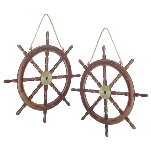 2pcs ship wheel - wheel, decor