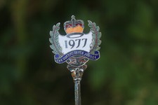 Vintage Spoon Silver Jubilee Queen Elizabeth II 1977 Souvenir British Royal Gift