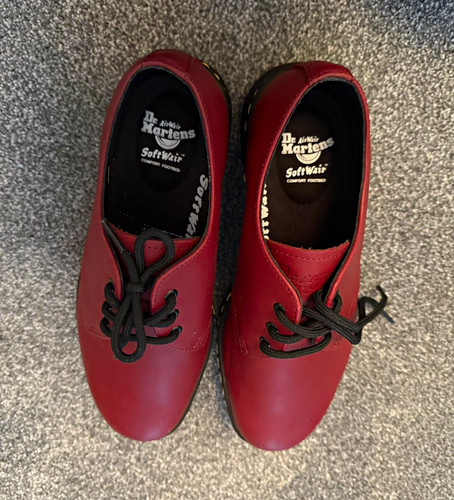 Martens red leather - martens,