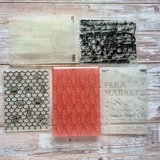 Set of 5 Sizzix embossing folders