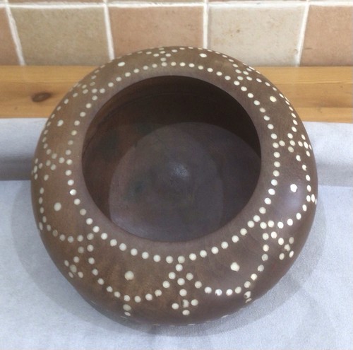African wooden bowl with - bowl,,