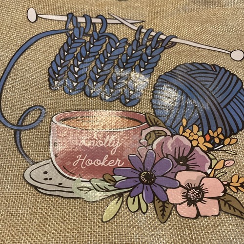 Knitting bags with logo - with,