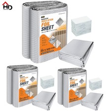 Radiator Foil Bubble Insulation Heat Energy Saver Reflective Rooms with Adhesive